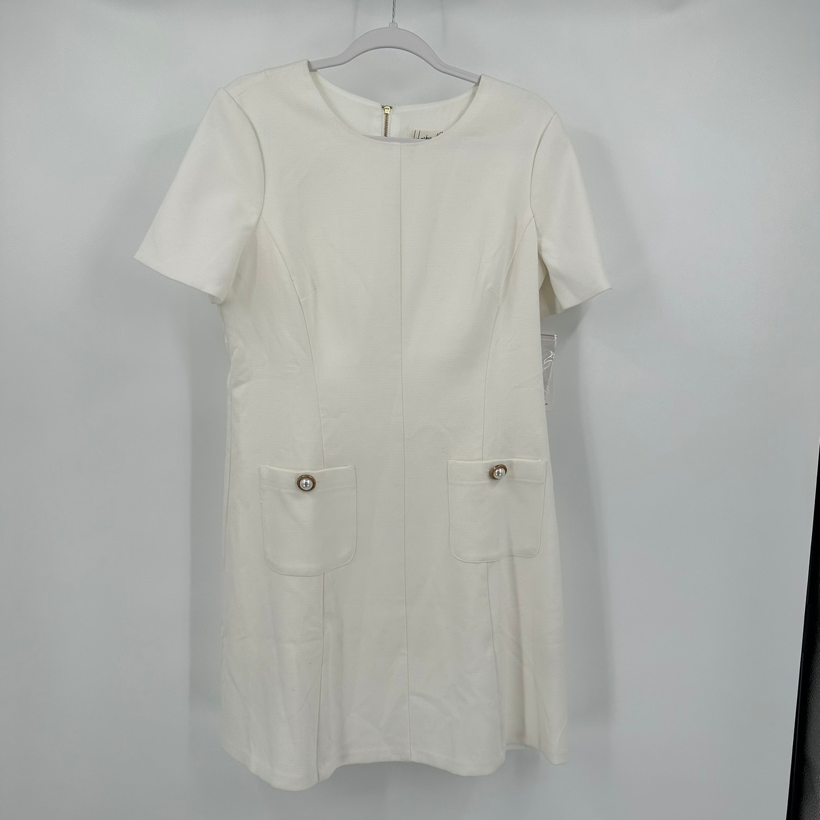 Harper Rose Womens Mod Minimalist Dress Size 12 Old Money Chic Office Career